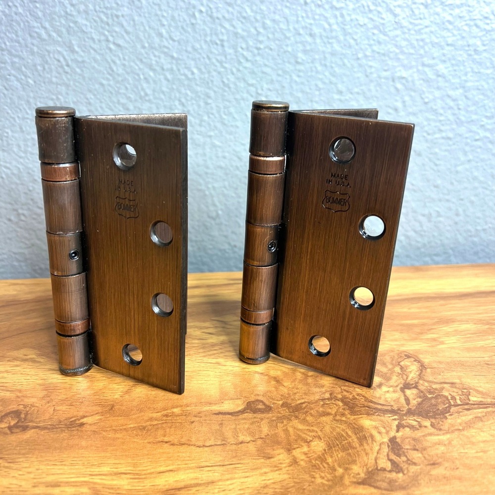 Bommer Door Hinges Blackened Satin Bronze Ball Bearing 4.5" BB5000-450N-643 NEW